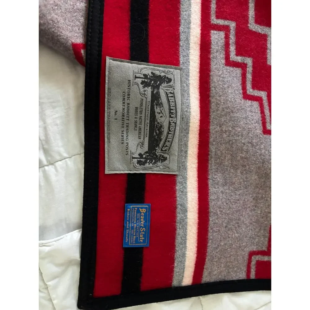 Vintage Pendleton Beaver State Babbitt Brothers Red Lake Trading Post Blanket